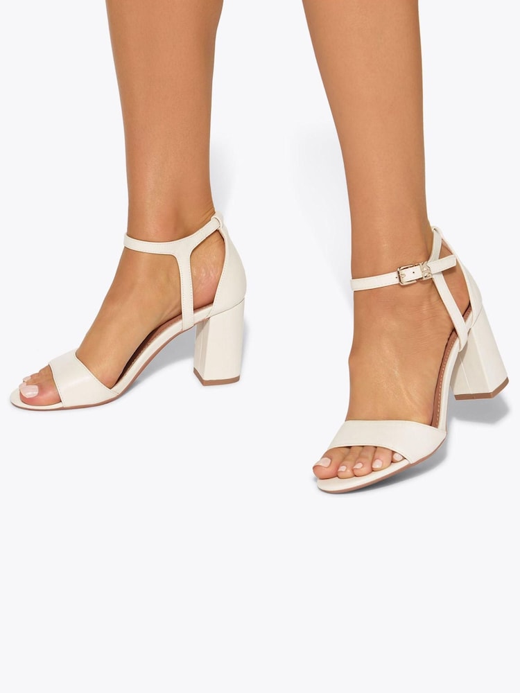 KG Kurt Geiger Cream Faryn Block Sandals - Image 1 of 5 KG Kurt Geiger Cream Faryn Block Sandals - Image 1 of 5