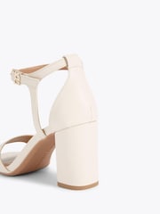 KG Kurt Geiger Cream Faryn Block Sandals - Image 4 of 4