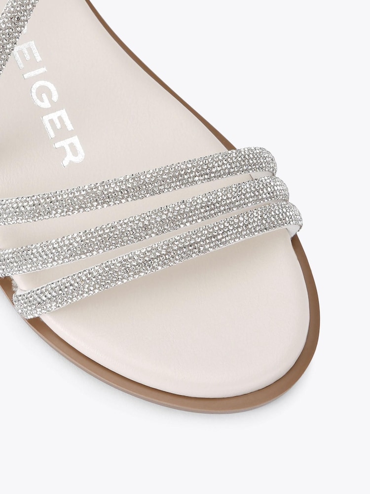 KG Kurt Geiger Chrome Reece2 Sandals - Image 4 of 4