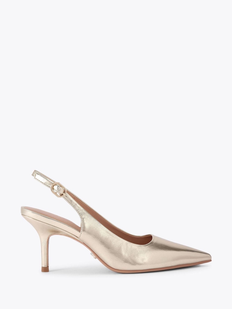 Carvela Gold Spirit Sling Shoes - Image 1 of 4