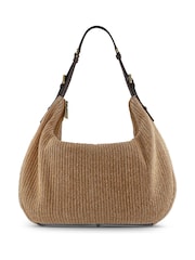 Jones Bootmaker Natural Waves Zipped Leather Shoulder Bag - Image 3 of 4