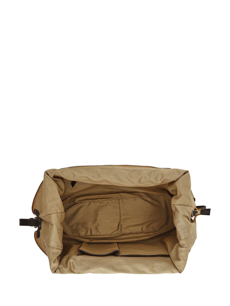 Jones Bootmaker Natural Waves Zipped Leather Shoulder Bag - Image 4 of 4