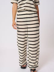 Kaffe Cream KAedith Wide Leg Trousers - Image 1 of 6