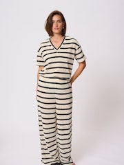 Kaffe Cream KAedith Wide Leg Trousers - Image 2 of 6