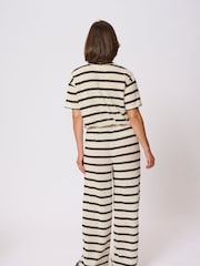 Kaffe Cream KAedith Wide Leg Trousers - Image 3 of 6