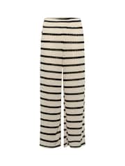 Kaffe Cream KAedith Wide Leg Trousers - Image 5 of 6
