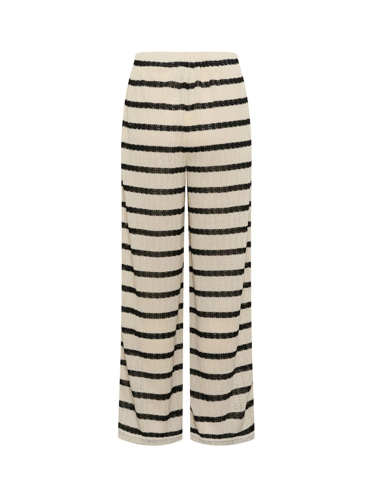 Kaffe Cream KAedith Wide Leg Trousers - Image 6 of 6
