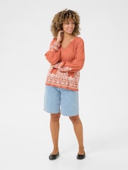 Cream Orange CRZoe V-Neck Blouse - Image 2 of 5