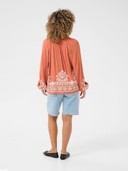 Cream Orange CRZoe V-Neck Blouse - Image 3 of 5