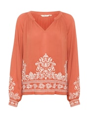 Cream Orange CRZoe V-Neck Blouse - Image 4 of 5