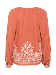 Cream Orange CRZoe V-Neck Blouse - Image 5 of 5
