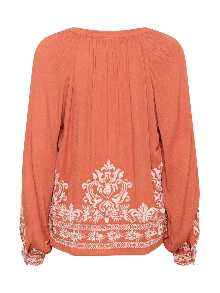 Cream Orange CRZoe V-Neck Blouse - Image 5 of 5 Cream Orange CRZoe V-Neck Blouse - Image 5 of 5