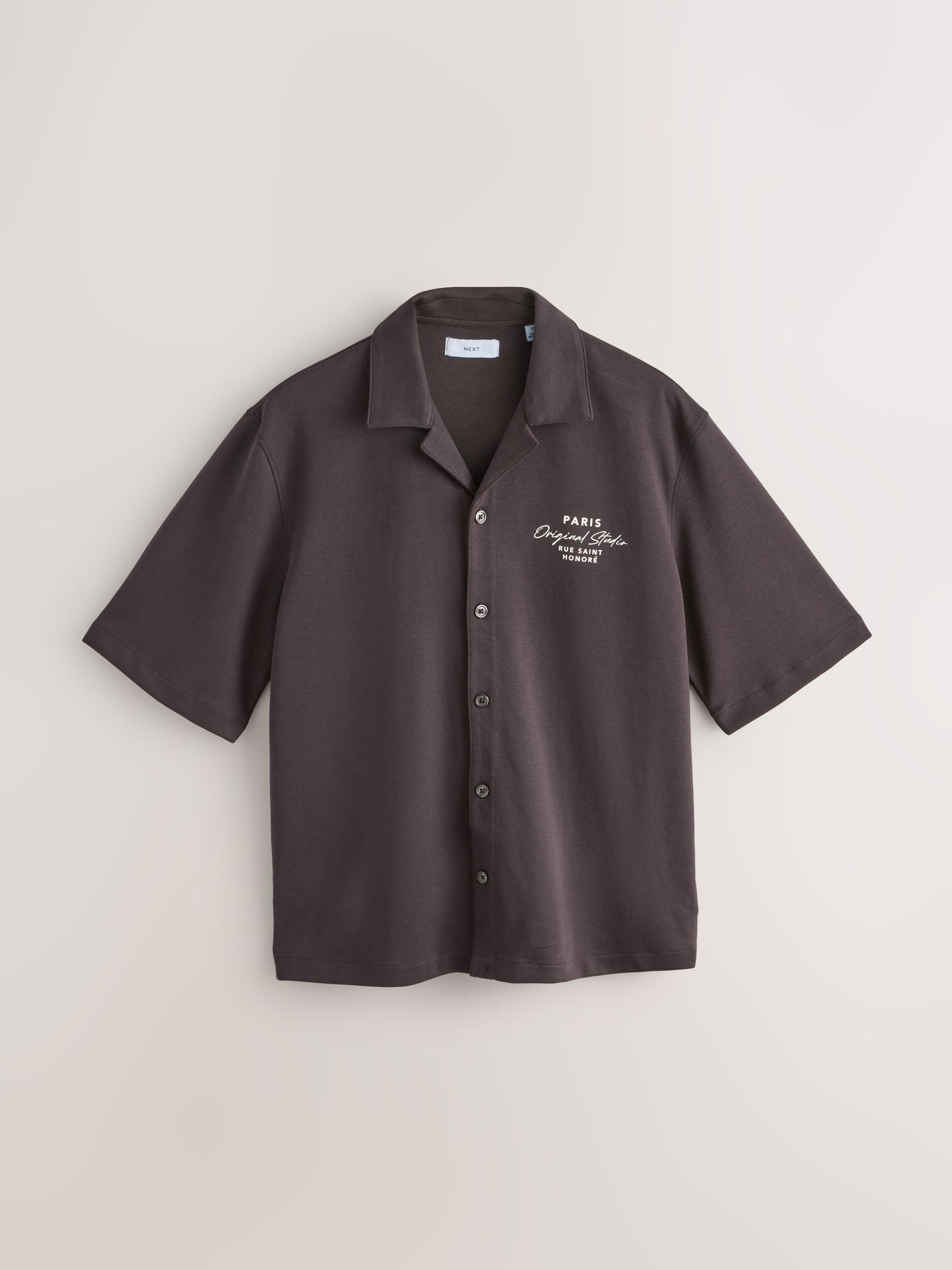 トップス UNUSED Short sleeve print shirt Size.2 Buy Brown Jersey Print Short Sleeve Shirt from Next South Africa