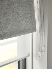 Grey Ready Made Blackout Sheer Double Roller Blinds - Image 4 of 5
