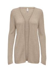 ONLY Natural Long Sleeve Open Knit Cardigan - Image 2 of 3