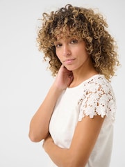 Cream CRFin 100% Cotton White T-Shirt - Image 4 of 6