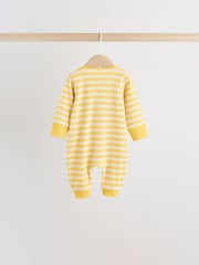 Multi Stripe Baby Sleepsuit 3 Pack (0mths-3yrs) - Image 4 of 12