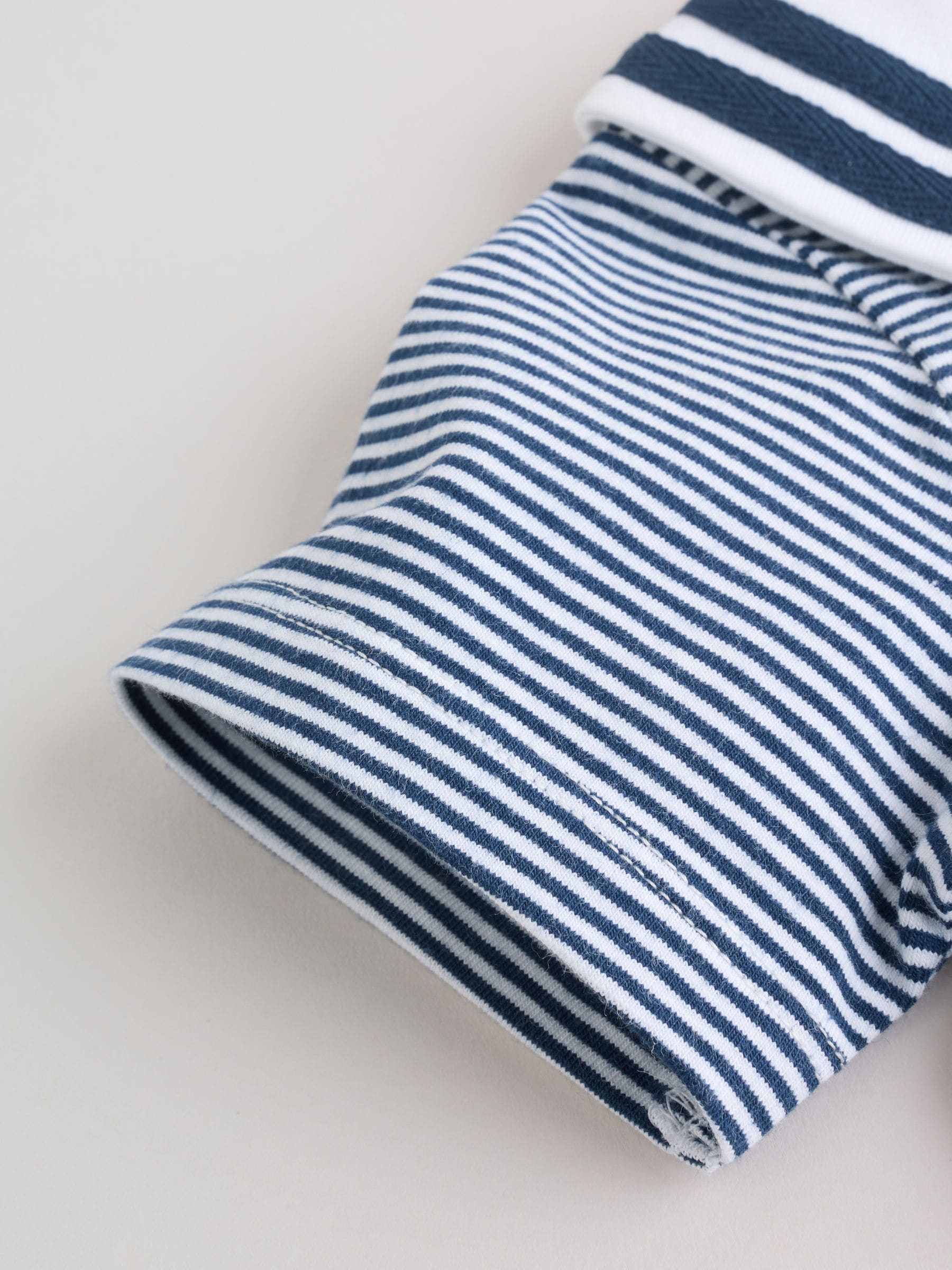 Buy Blue Stripe Sailor Collar Jersey Baby Romper 2 Pack from Next USA