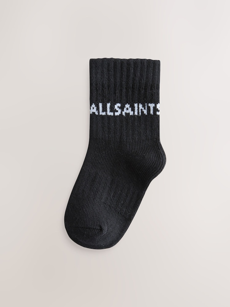 smALLSAINTS Blue Logo Neutral Baby Socks 5 Pack - Image 2 of 8
