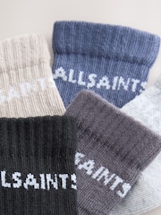 smALLSAINTS Blue Logo Neutral Baby Socks 5 Pack - Image 7 of 8