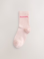 smALLSAINTS Pink Logo Socks 2 Pack - Image 2 of 5