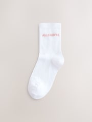 smALLSAINTS Pink Logo Socks 2 Pack - Image 3 of 5
