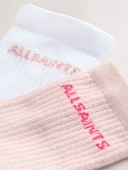smALLSAINTS Pink Logo Socks 2 Pack - Image 4 of 5