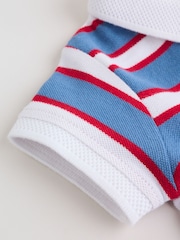 Tricou rugby roșu/albastru cu dungi - Smart Collar Baby Rompers 2 Pack - Imaginea 10 din 12