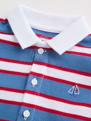 Tricou rugby roșu/albastru cu dungi - Smart Collar Baby Rompers 2 Pack - Imaginea 11 din 12