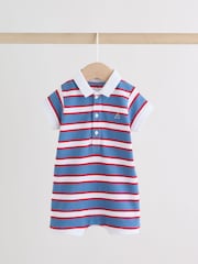 Tricou rugby roșu/albastru cu dungi - Smart Collar Baby Rompers 2 Pack - Imaginea 4 din 12