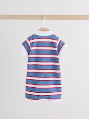 Tricou rugby roșu/albastru cu dungi - Smart Collar Baby Rompers 2 Pack - Imaginea 5 din 12