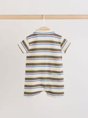 Verde cu mai multe culori - Smart Collar Baby Rompers 2 Pack - Imaginea 4 din 9