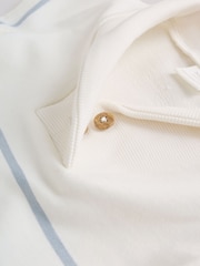 Blue and White Striped Baby Jersey Rompers 2 Pack - Image 10 of 12