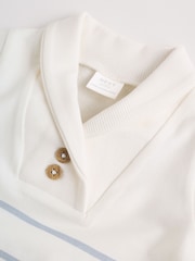 Blue and White Striped Baby Jersey Rompers 2 Pack - Image 8 of 12