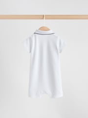 Bleumarin/Alb - Smart Collar Baby Rompers 2 Pack - Imaginea 4 din 10