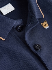 Bleumarin/Alb - Smart Collar Baby Rompers 2 Pack - Imaginea 8 din 10