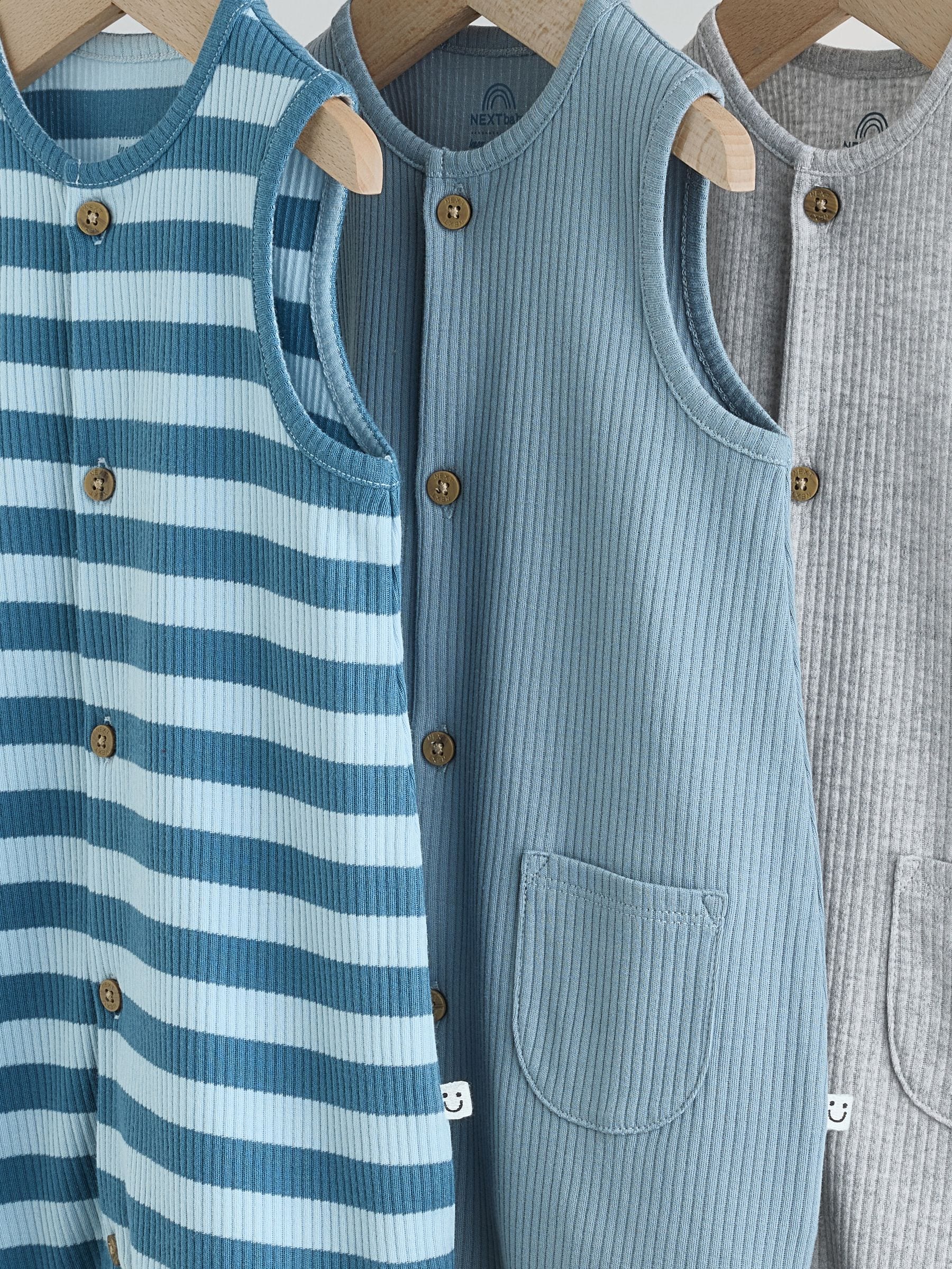 Buy Blue Vest Jersey Baby Romper from the Next UK online shop