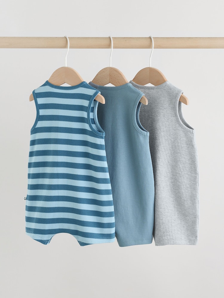 Albastru - Vest Jersey Baby Rompers - Imaginea 2 din 10 Albastru - Vest Jersey Baby Rompers - Imaginea 2 din 10
