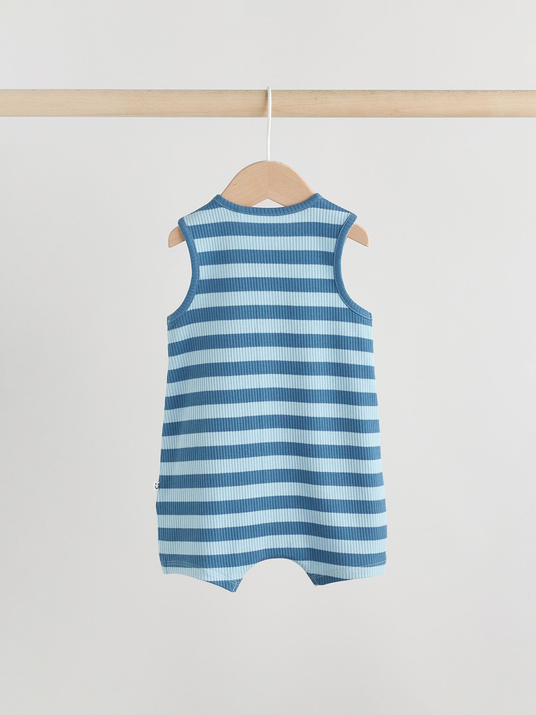 Buy Blue Vest Jersey Baby Romper from the Next UK online shop