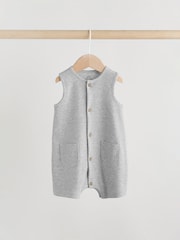 Albastru - Vest Jersey Baby Rompers - Imaginea 6 din 10