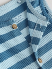 Albastru - Vest Jersey Baby Rompers - Imaginea 8 din 10