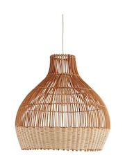 Searchlight Natural/Cream Jenn Rattan Easy Fit Shade - Image 3 of 4