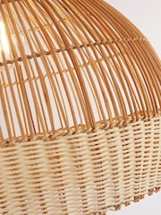Searchlight Natural/Cream Jenn Rattan Easy Fit Shade - Image 4 of 4