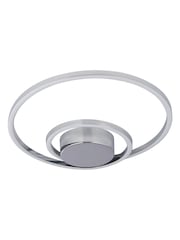 Searchlight Chrome/Clear Hazel LED Ceiling Flush Light - Image 4 of 4