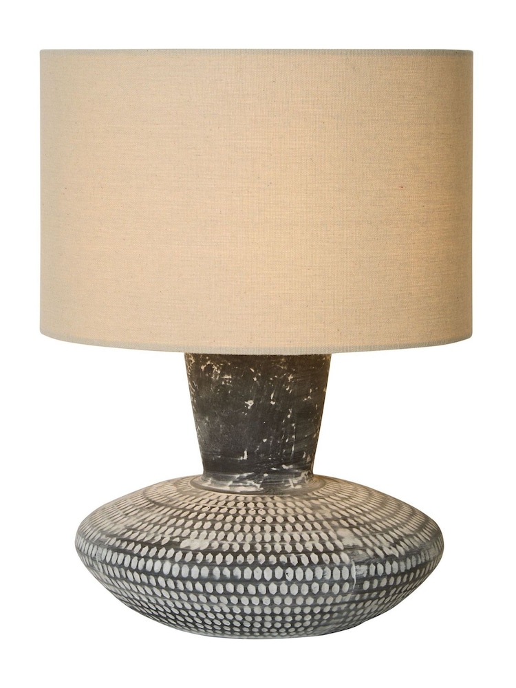 Searchlight Grey Black and White Marrakesh Table Lamp - Image 2 of 4