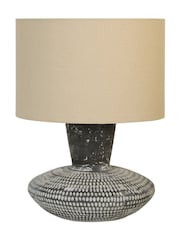 Searchlight Grey Black and White Marrakesh Table Lamp - Image 3 of 4