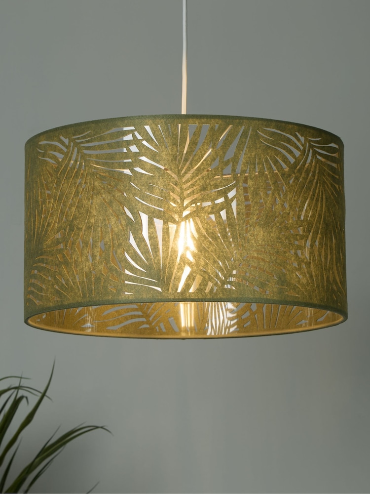 Searchlight Green Gardenia Leaf Lamp Shade - Image 1 of 4