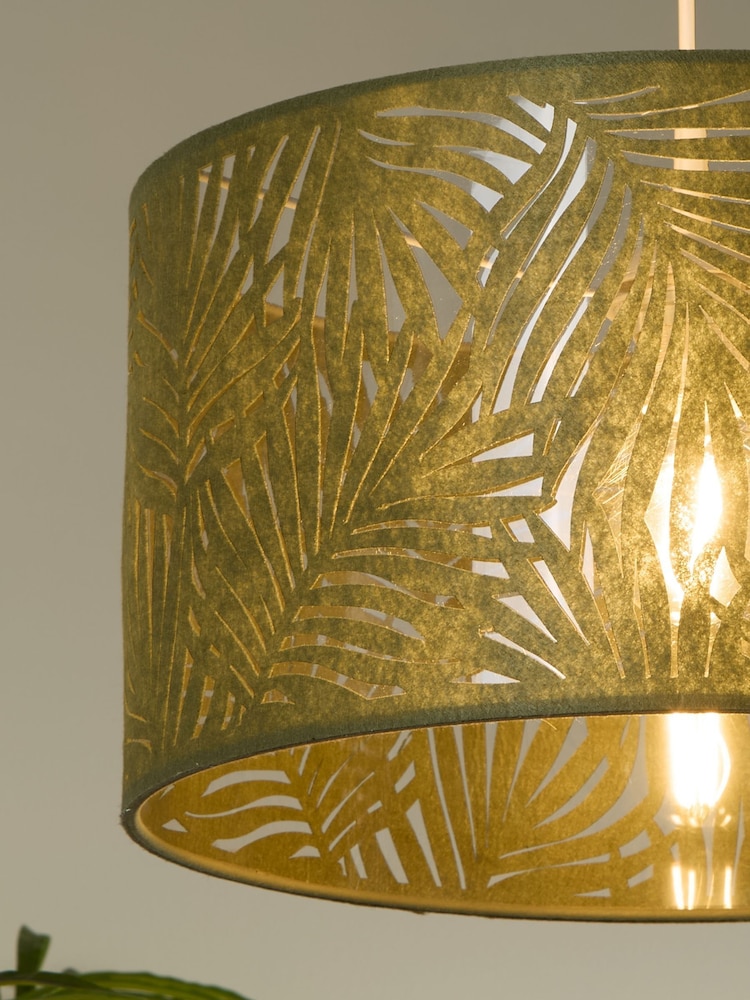 Searchlight Green Gardenia Leaf Lamp Shade - Image 2 of 4