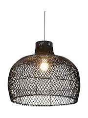 Searchlight Black Phuket Rattan Easy Fit Lampshade - Image 3 of 4