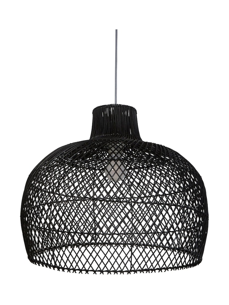 Searchlight Black Phuket Rattan Easy Fit Lampshade - Image 4 of 4